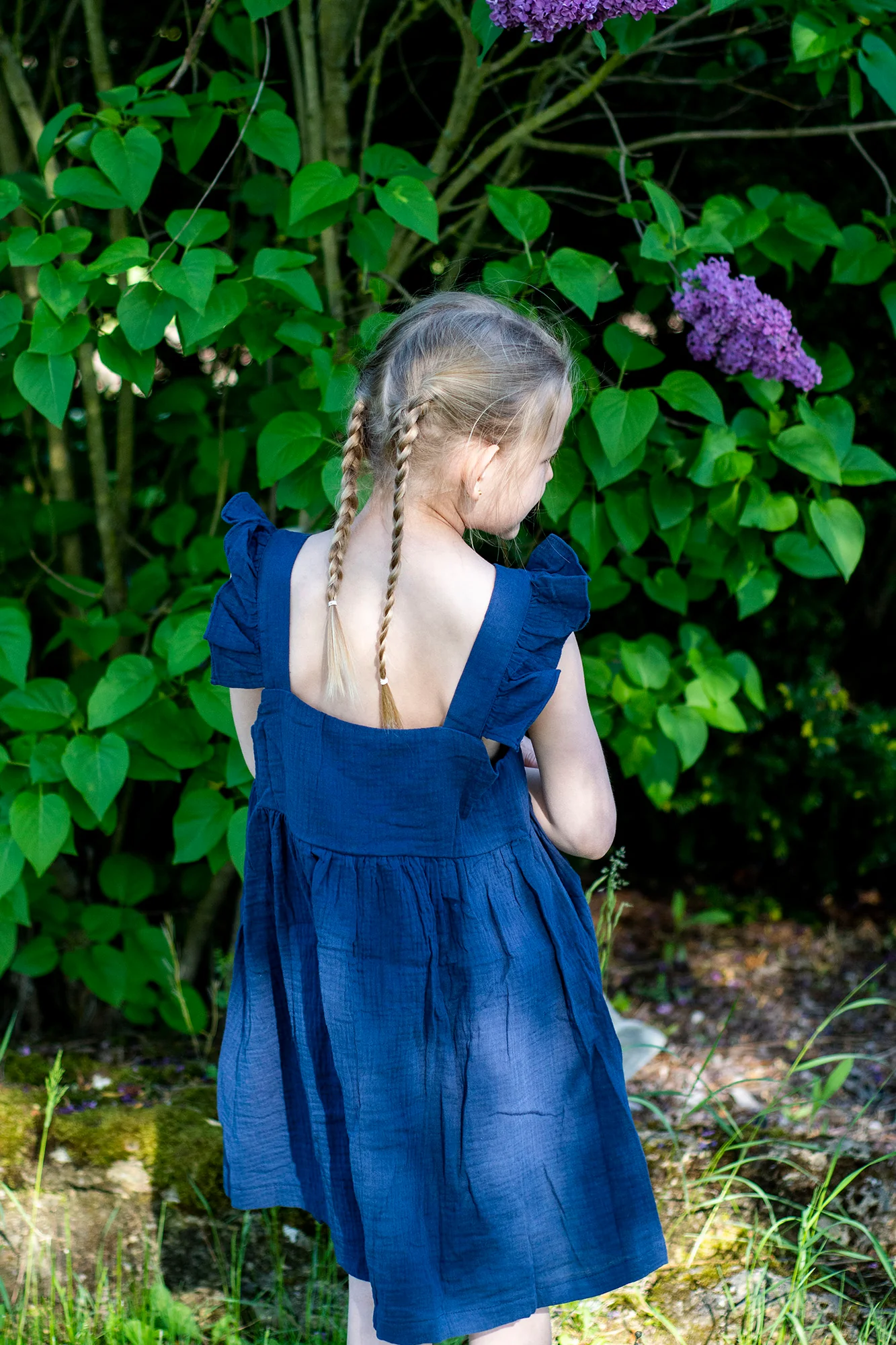 Robe fille en gaze de coton – Image 3