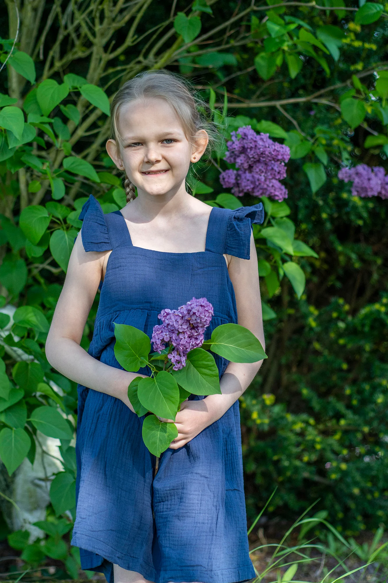 Robe fille en gaze de coton – Image 2