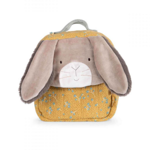 Sac à dos lapin ocre à broder – Trois petits lapins – MOULIN ROTY