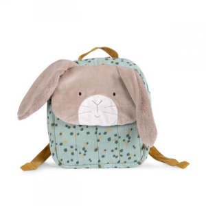 Sac à dos lapin sauge à broder – Trois petits lapins – MOULIN ROTY