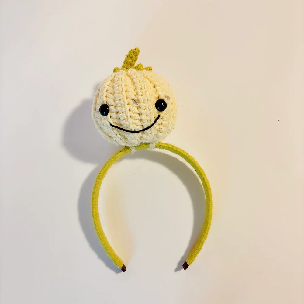 Serre-Tête Crochet Lumineux "Citrouille Souriante" – Image 2