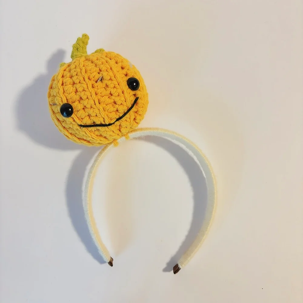 Serre-Tête Crochet Lumineux "Citrouille Souriante" – Image 5