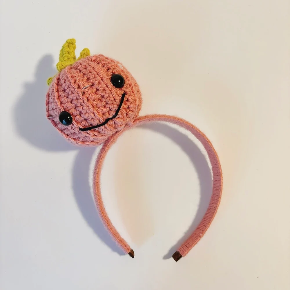 Serre-Tête Crochet Lumineux "Citrouille Souriante" – Image 4