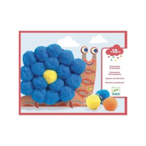 Silhouettes et pompons animaux tout doux – DJECO