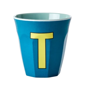 Verre Alphabet T Bleu – RICE
