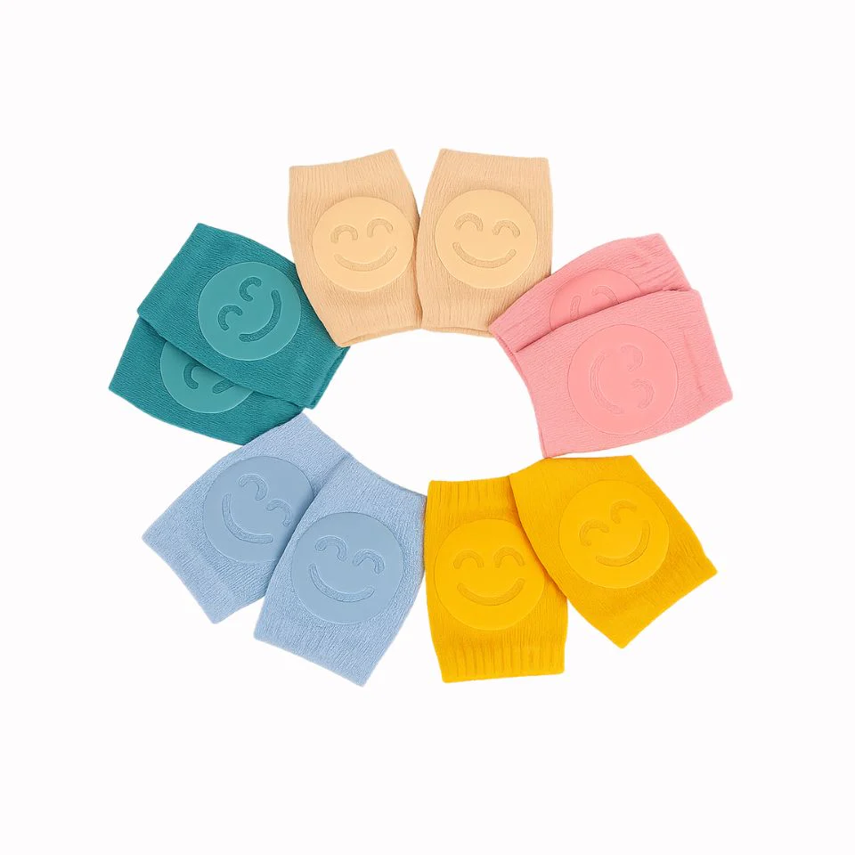 Chaussettes de protection des genoux Leggings avec visage souriant