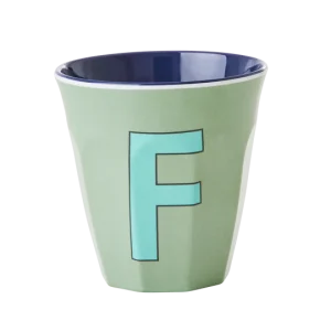 Verre Alphabet F Bleu – RICE