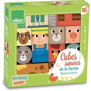 Cubes sonores animaux de la ferme – VILAC