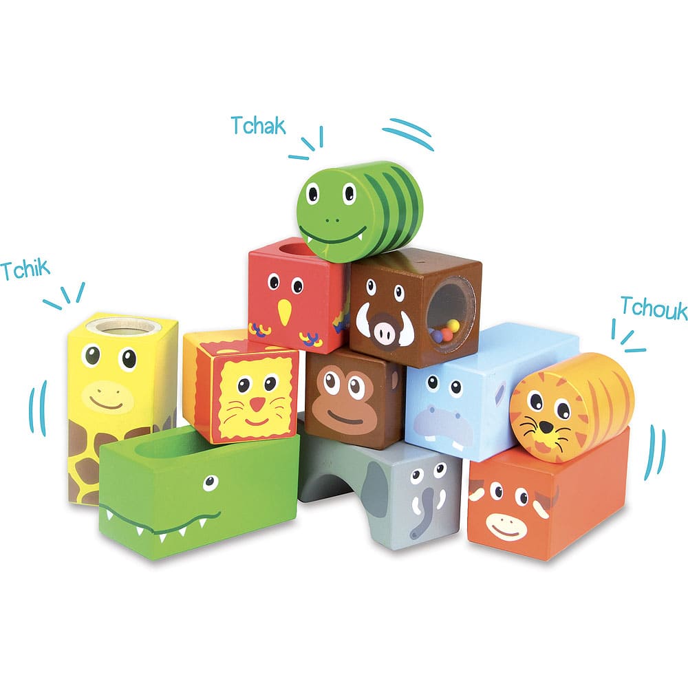 Cubes sonores animaux de la savane – VILAC – Image 2