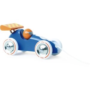 Voiture de course à trainer bleu-orange – VILAC