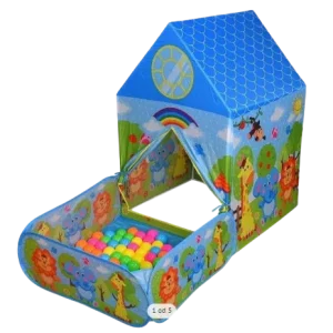 Tente de jeu avec parc + 50 balles colorées