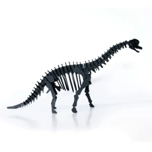 Brachiosaurus en carton noir – Agent Paper