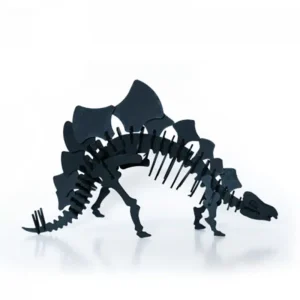 Stegosaurus en carton noir – Agent Paper