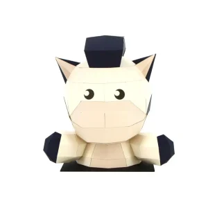 Trophée en papier 3D Animaux surprise Petit zèbre – Agent Paper