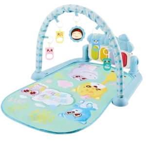 Tapis de jeu avec piano - Bleu ciel