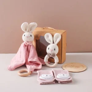 CADEAU POUR BEBE | 0 – 12 mois Lapin avec boîte