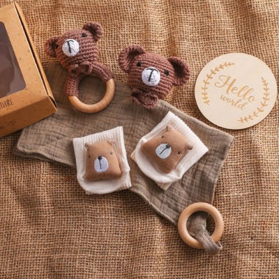CADEAU POUR BEBE | 0 – 12 mois Ours avec boîte – Image 2