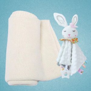 Cadeau pour nouveau né | Lapin blanc
