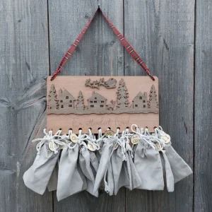 Calendrier de l&rsquo;Avent en Bois à remplir