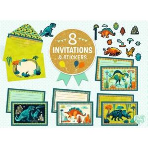 INVITATIONS CRIC CROC DINO ROCK – DJECO