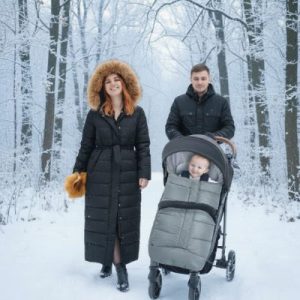 CHANCELIERE POUR POUSSETTE | Sac de couchage gris