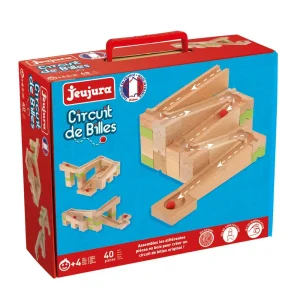 Circuit de billes 40 pièces en bois – Jeujura
