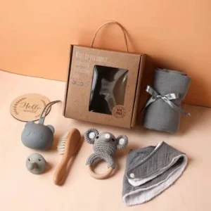 Coffret cadeau naissance | Éléphant 7 pièces