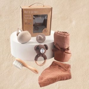 Coffret cadeau naissance | Ourson 7 pièces