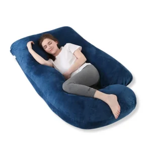 Coussin d'allaitement cocoon bleu nuit