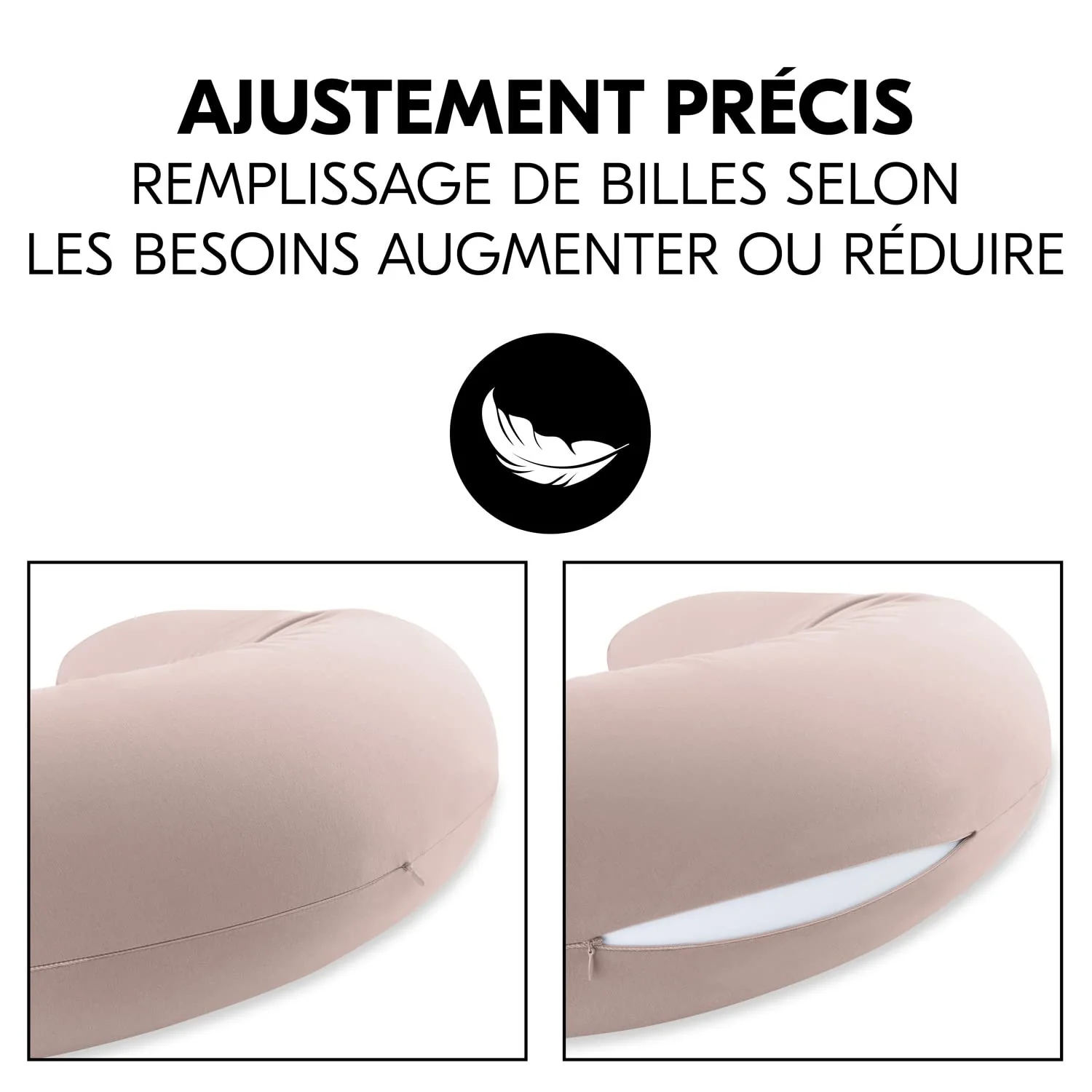 Coussin d'allaitement U microbilles – Image 7