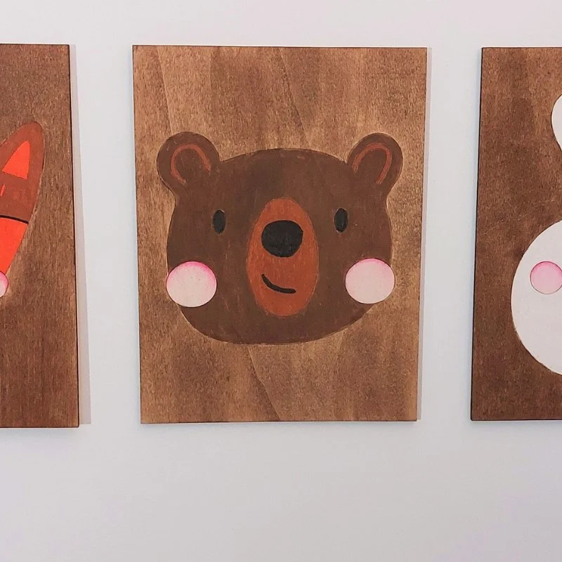 Affiches bois animaux forêt chambre de bébé – Image 4