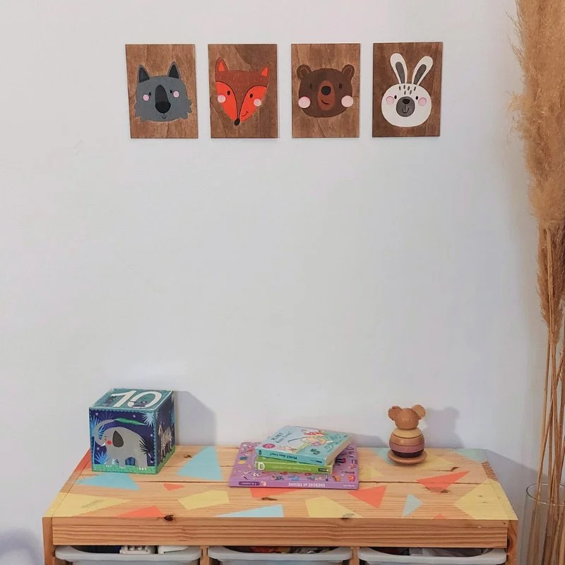 Affiches bois animaux forêt chambre de bébé – Image 2