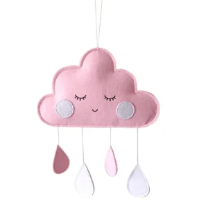 DECORATION CHAMBRE BEBE - CloudDrops™ - Rose