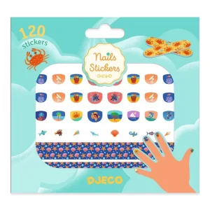 120 STICKERS POUR ONGLES MEDITERRANEE – DJECO