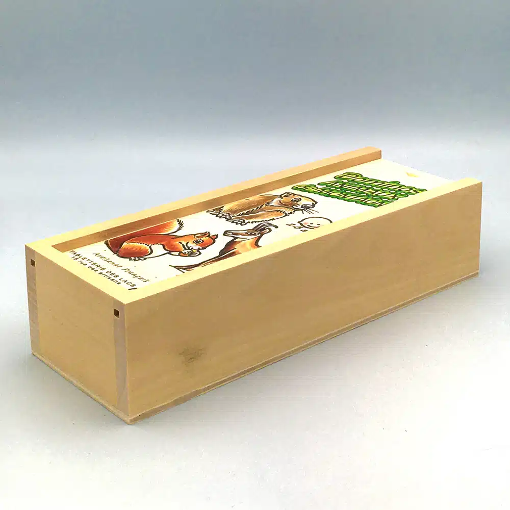 Dominos en bois : Animaux de la montagne – Artisans du Jura – Image 3