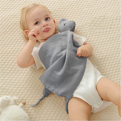DOUDOU BEBE - BabyMousseline™ - Gris – Image 3