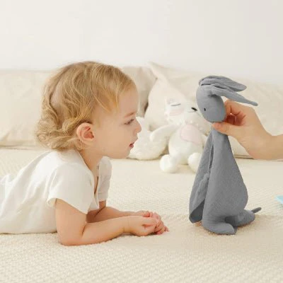 DOUDOU BEBE - BabyMousseline™ - Gris – Image 2