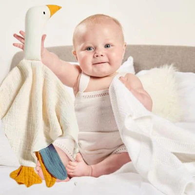 Doudou bébé | Oie en mousseline – Image 4