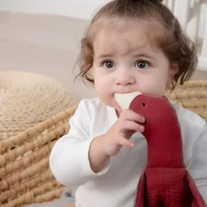 Doudou bébé | Oie en mousseline