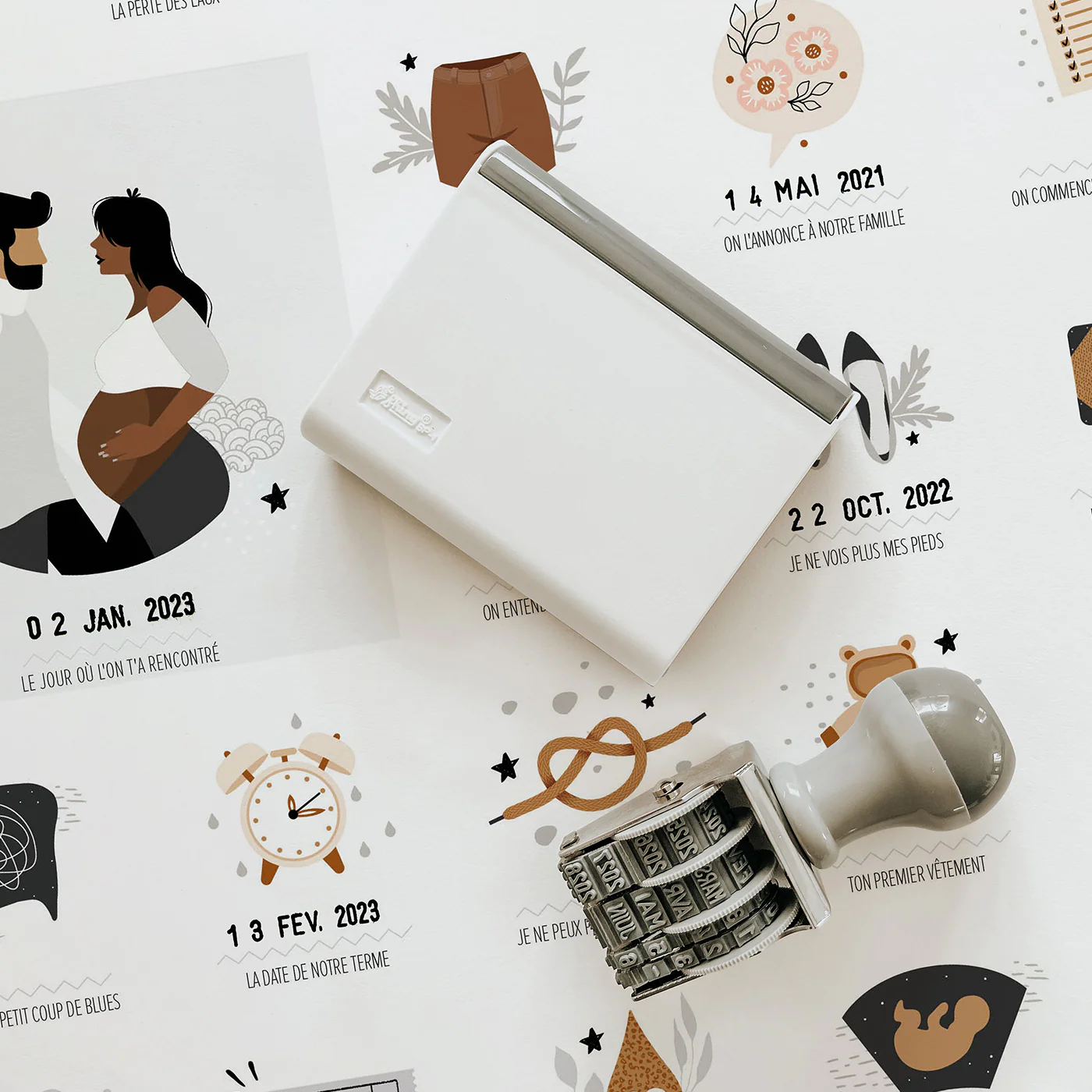 Affiche En t'attendant - Peau Foncée – Image 2