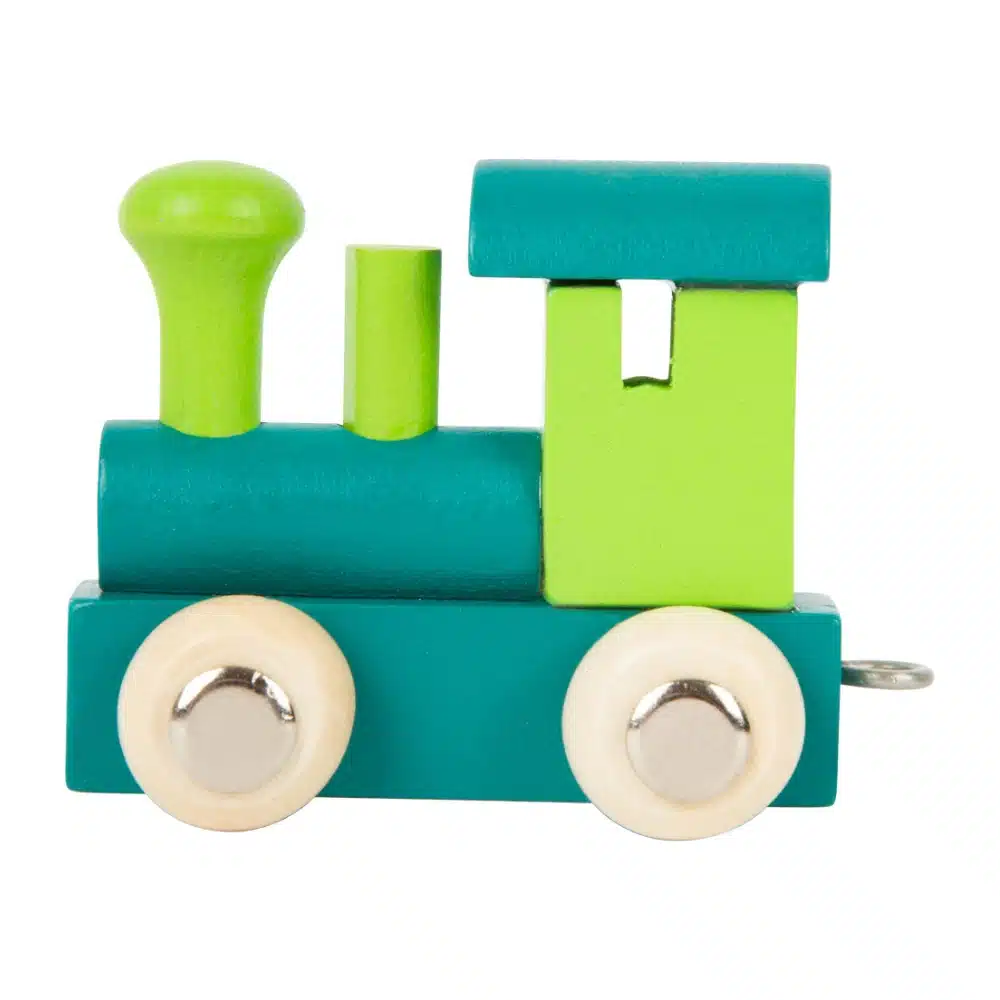 Lettres train colorées en bois – Image 6