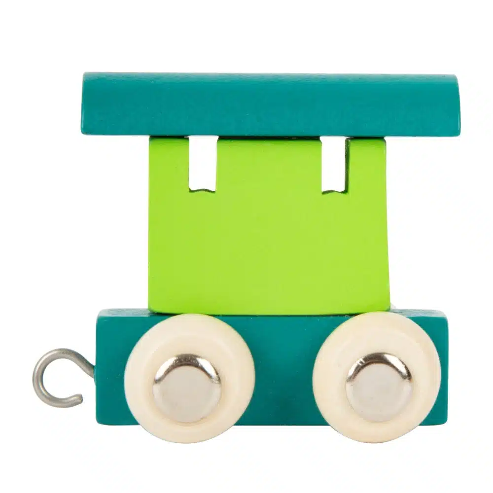 Lettres train colorées en bois – Image 7