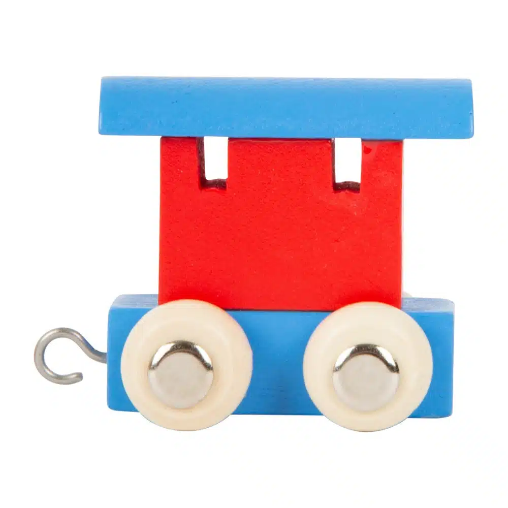 Lettres train colorées en bois – Image 5