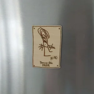 Magnet Bonne Fête Papa Personnalisé Dessin