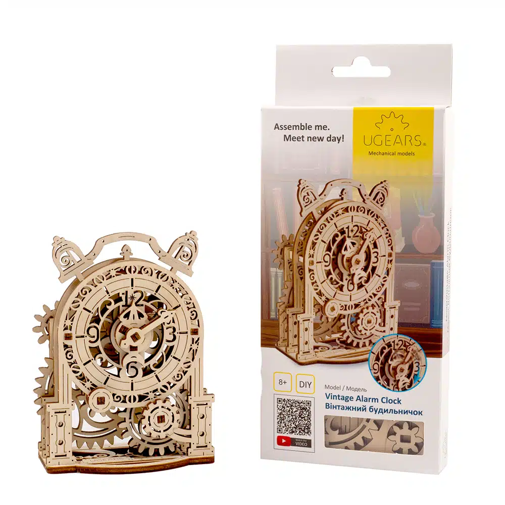 Puzzle 3D Reveil vintage – Ugears – Image 3