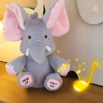 Peluche bruit blanc bébé | Éléphant ElmerPlush™ – Image 3