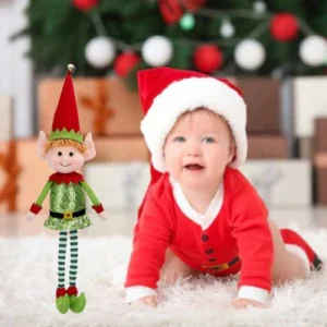 Peluche | Poupée elfe de noël