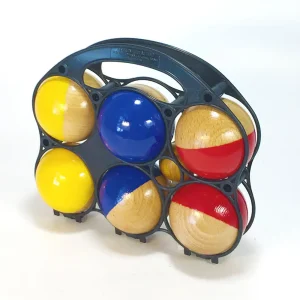Pétanque 6 boules 1/2 laquées – Artisans du Jura