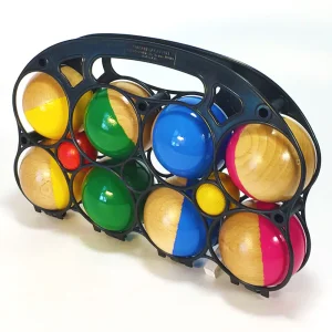Pétanque 8 boules 1/2 laquées – Artisans du Jura