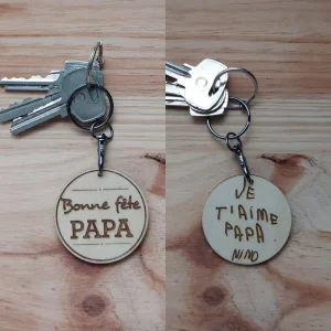 Porte-Clé Bonne Fête Papa Personnalisé